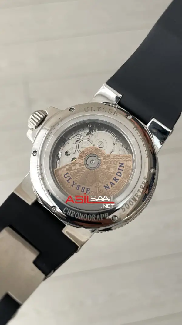 Ulysse Nardin Maxi Marine Chronometer Siyah Kadran 43mm Silver Replika Saat