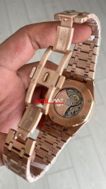 Audemars Piguet Royal Oak Diamond 15400OR Rose Yeşil Kadran Replika Saat