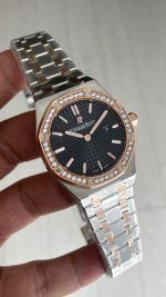 Audemars Piguet Royal Oak Lady Diamond Silver Rose 33mm Kadın Saati