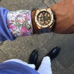 Audemars Piguet Royal Oak Offshore Lebron James 44 mm Chronograph 26210OI Rosegold Replika Saat APOS031