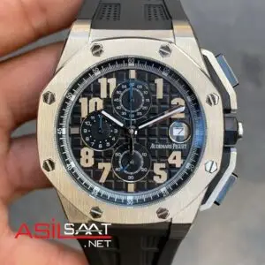 Audemars Piguet Royal Oak Offshore Lebron James 44 mm Chronograph 26210OI Silver Replika Saat APOS030