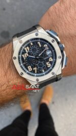 Audemars Piguet Royal Oak Offshore Lebron James 44 mm Chronograph 26210OI Silver Replika Saat APOS030