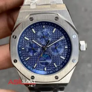 Audemars Piguet Royal Oak Perpetual Calendar 26574ST Mavi Replika Saat