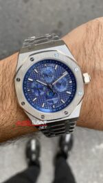 Audemars Piguet Royal Oak Perpetual Calendar 26574ST Mavi Replika Saat