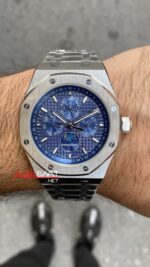Audemars Piguet Royal Oak Perpetual Calendar 26574ST Mavi Replika Saat