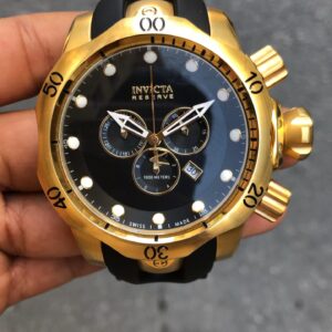Invicta Venom Gold Chronograph 29761 Siyah Kadran