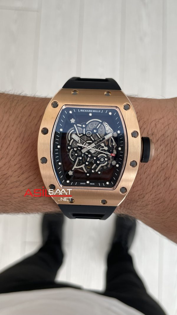 Richard Mille Bubba Watson RM055 Rose Replika Saat Richard Mille Bubba Watson RM055 Rose Replika Saat