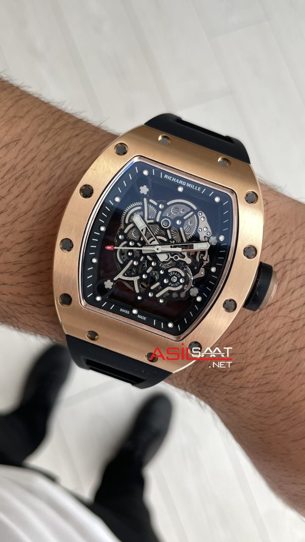 Richard Mille Bubba Watson RM055 Rose Replika Saat Richard Mille Bubba Watson RM055 Rose Replika Saat