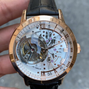 Vacheron Constantin Maitre Cabinotier Tourbillon Armillary Retrograde 57260 Rose Kasa Beyaz Kadran