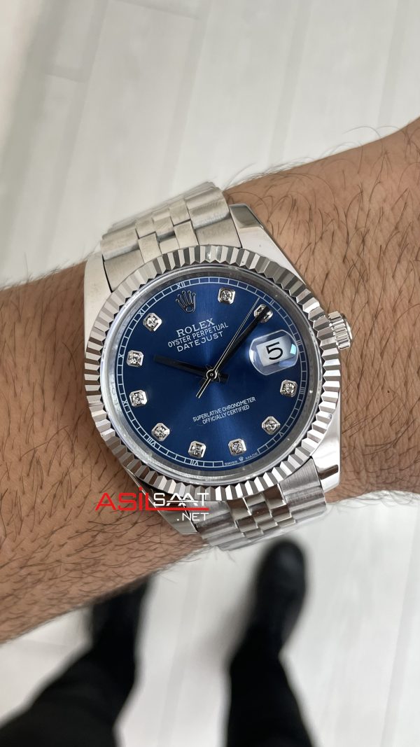 Rolex Datejust Mavi Taşlı 126334 Blue Diamond Jubilee 41mm Replika Saat Rolex Datejust Mavi Taşlı 126334 Blue Diamond Jubilee 41mm Replika Saat