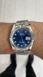 Rolex Datejust Mavi Taşlı 126334 Blue Diamond Jubilee 41mm Replika Saat