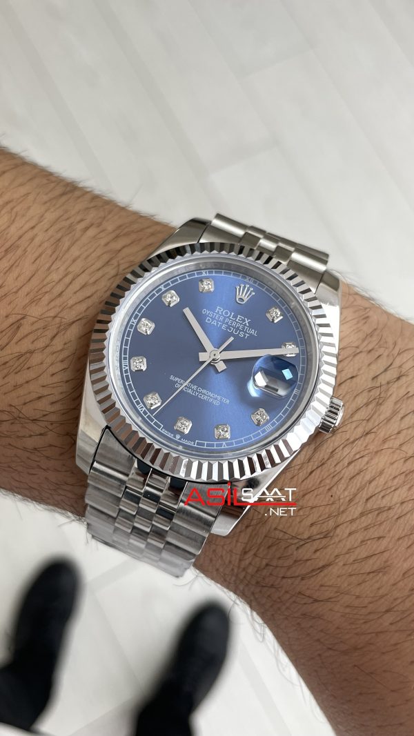 Rolex Datejust Mavi Taşlı 126334 Blue Diamond Jubilee 41mm Replika Saat Rolex Datejust Mavi Taşlı 126334 Blue Diamond Jubilee 41mm Replika Saat
