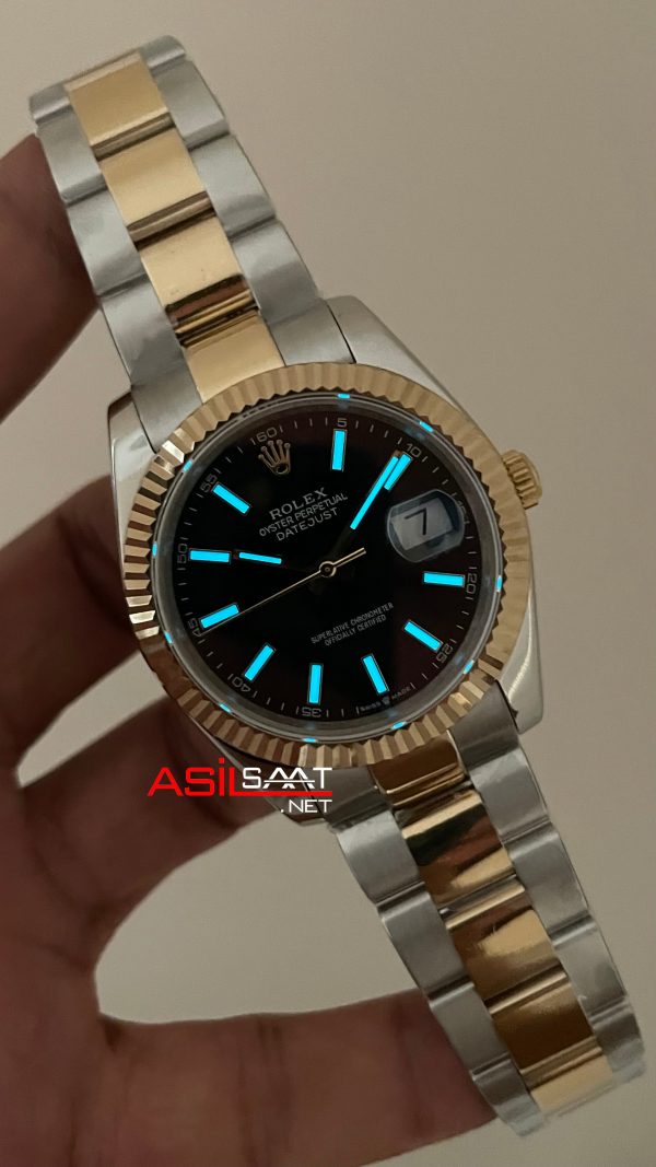 Rolex Datejust Siyah Kadran 126333 Oyster 41mm Two Tone Gold