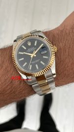 Rolex Datejust Siyah Kadran 126333 Oyster 41mm Two Tone Gold