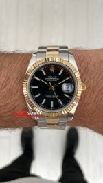Rolex Datejust Siyah Kadran 126333 Oyster 41mm Two Tone Gold