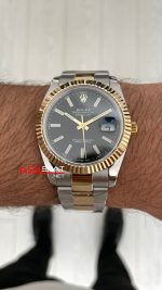 Rolex Datejust Siyah Kadran 126333 Oyster 41mm Two Tone Gold