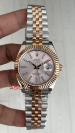 Rolex Datejust Sundust 126331 Jubilee 41mm Two Tone Rose Replika Saat