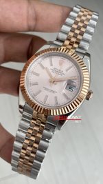 Rolex Datejust Sundust 126331 Jubilee 41mm Two Tone Rose Replika Saat