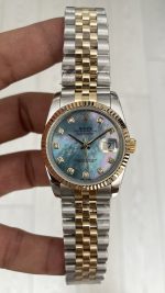 Rolex Datejust Mother Of Pearl Diamond 126233 Jubilee Two Tone Gold Ladies 36mm Kadın Kol Saati