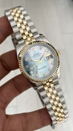 Rolex Datejust Mother Of Pearl Diamond 126233 Jubilee Two Tone Gold Ladies 36mm Kadın Kol Saati