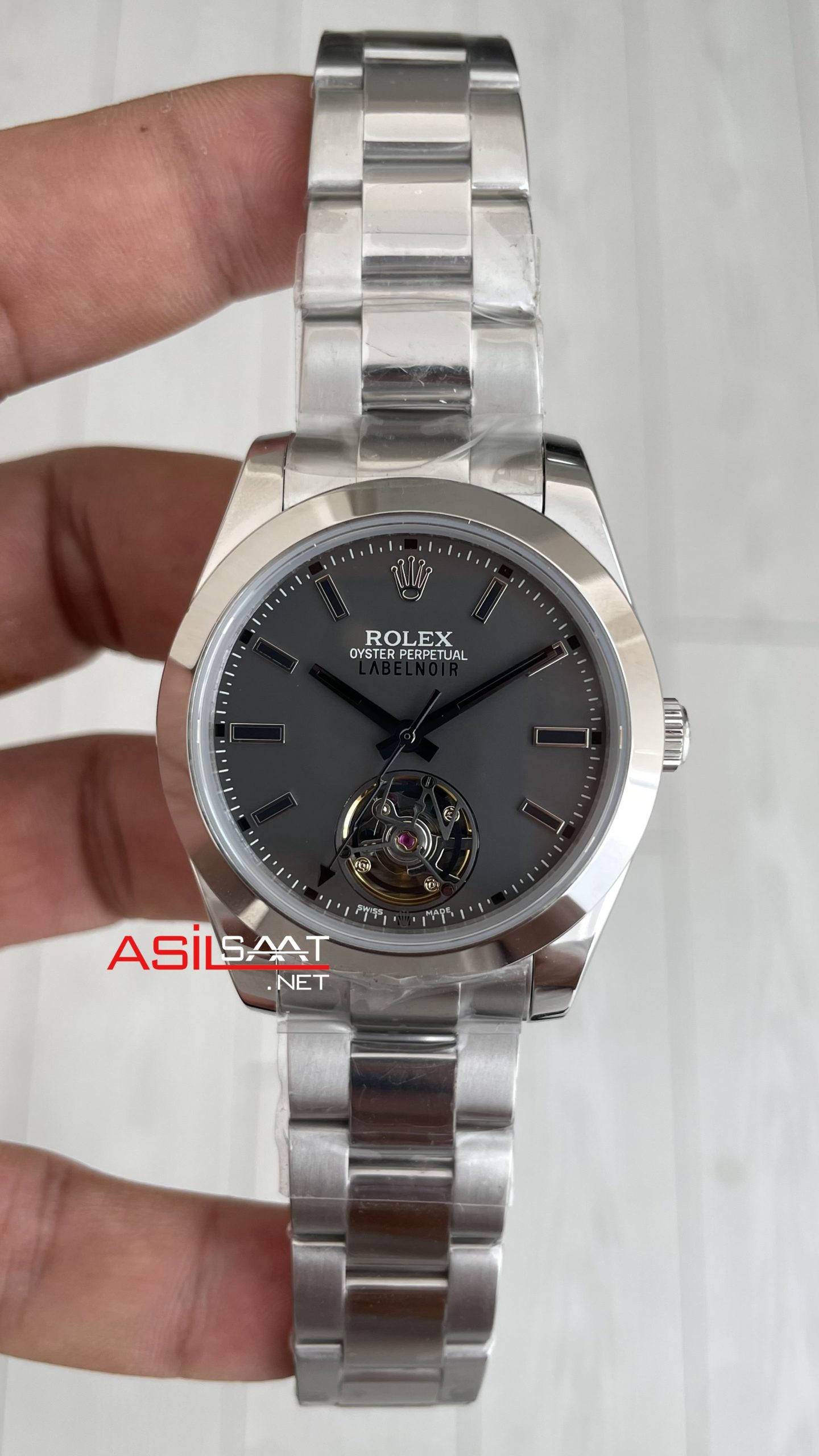 Rolex Label Noir Tourbillon 40 mm Replika Saat Rolex Label Noir Tourbillon 40 mm Replika Saat