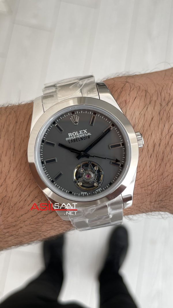 Rolex Label Noir Tourbillon 40 mm Replika Saat Rolex Label Noir Tourbillon 40 mm Replika Saat