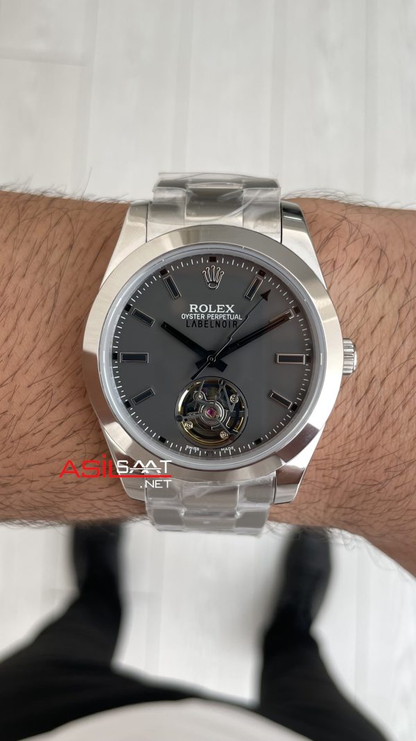 Rolex Label Noir Tourbillon 40 mm Replika Saat Rolex Label Noir Tourbillon 40 mm Replika Saat