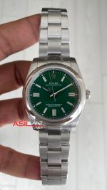 Rolex Oyster Perpetual Green 134300 Yeşil 41mm Replika Saat