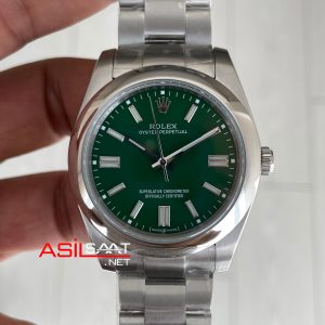 Rolex Oyster Perpetual Green 134300 Yeşil 41mm Replika Saat