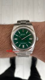 Rolex Oyster Perpetual Green 134300 Yeşil 41mm Replika Saat