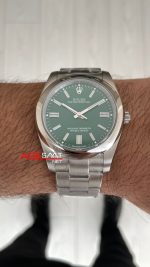 Rolex Oyster Perpetual Green 134300 Yeşil 41mm Replika Saat