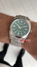 Rolex Oyster Perpetual Green 134300 Yeşil 41mm Replika Saat
