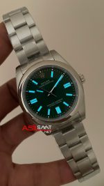 Rolex Oyster Perpetual Green 134300 Yeşil 41mm Replika Saat