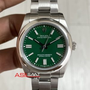 Rolex Oyster Perpetual Green 134300 Yeşil 41mm Replika Saat