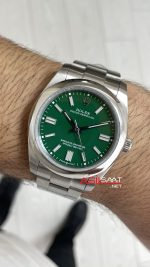 Rolex Oyster Perpetual Green 134300 Yeşil 41mm Replika Saat