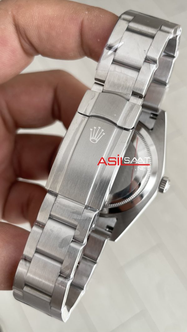 Rolex Oyster Perpetual Tiffany 124300 Turkuaz 41mm Silver Replika Saat