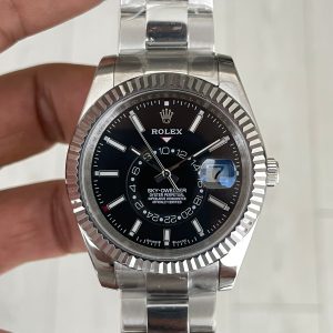 Rolex Sky Dweller Siyah 336934 Oyster 42mm Replika Saat