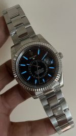 Rolex Sky Dweller Siyah 336934 Oyster 42mm Replika Saat