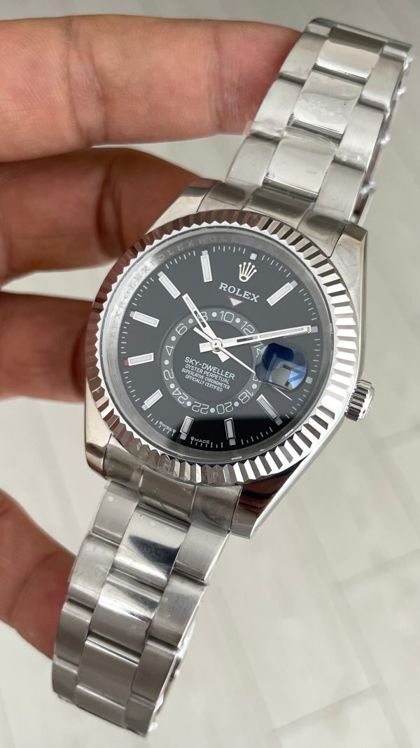Rolex Sky Dweller Siyah 336934 Oyster 42mm Replika Saat