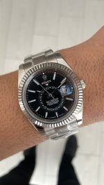 Rolex Sky Dweller Siyah 336934 Oyster 42mm Replika Saat
