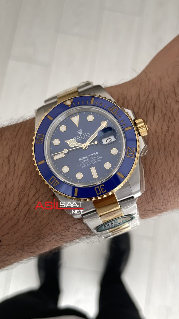 Rolex Submariner Bluesy 126613LB Two Tone Gold 41mm 3235 Clean Factory Swiss ETA Saat Rolex Submariner Bluesy 126613LB Two Tone Gold 41mm 3235 Clean Factory Swiss ETA Saat