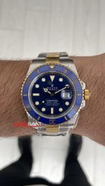 Rolex Submariner Bluesy 126613LB Two Tone Gold 41mm 3235 Clean Factory Swiss ETA Saat