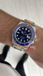 Rolex Submariner Bluesy 126613LB Two Tone Gold 41mm 3235 Clean Factory Swiss ETA Saat