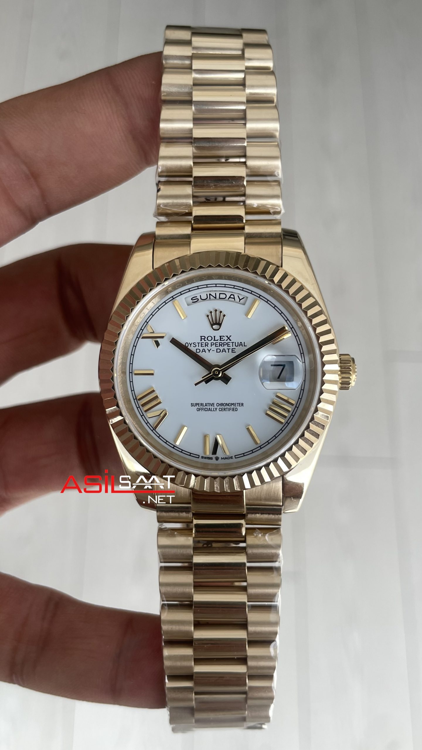 Rolex Day Date Beyaz 228238 President Gold 40mm Rolex Day Date Beyaz 228238 President Gold 40mm