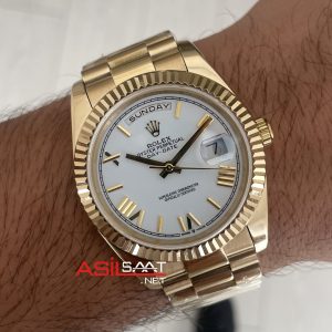 Rolex Day Date Beyaz 228238 President Gold 40mm