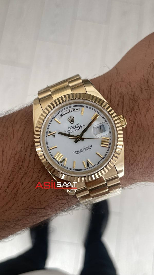 Rolex Day Date Beyaz 228238 President Gold 40mm Rolex Day Date Beyaz 228238 President Gold 40mm