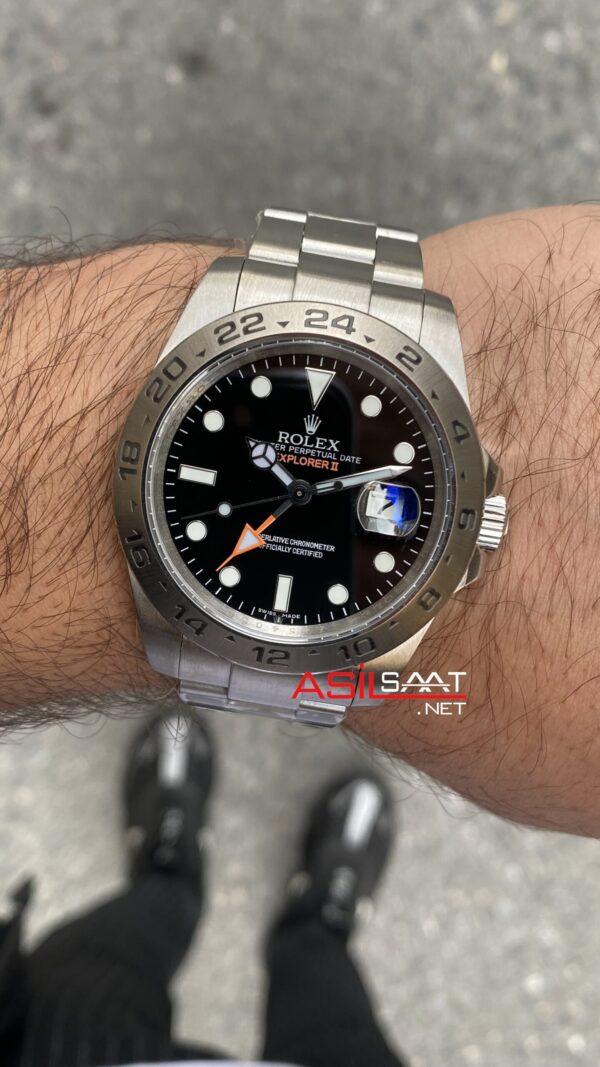 Rolex Explorer II 42 mm Siyah 226570 Replika Saat Rolex Explorer II 42 mm Siyah 226570 Replika Saat
