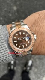 Rolex Yacht Master Chocolate 126621 Kahverengi Çikolata Kadran Everose 40 mm Rose Gold Replika Saat
