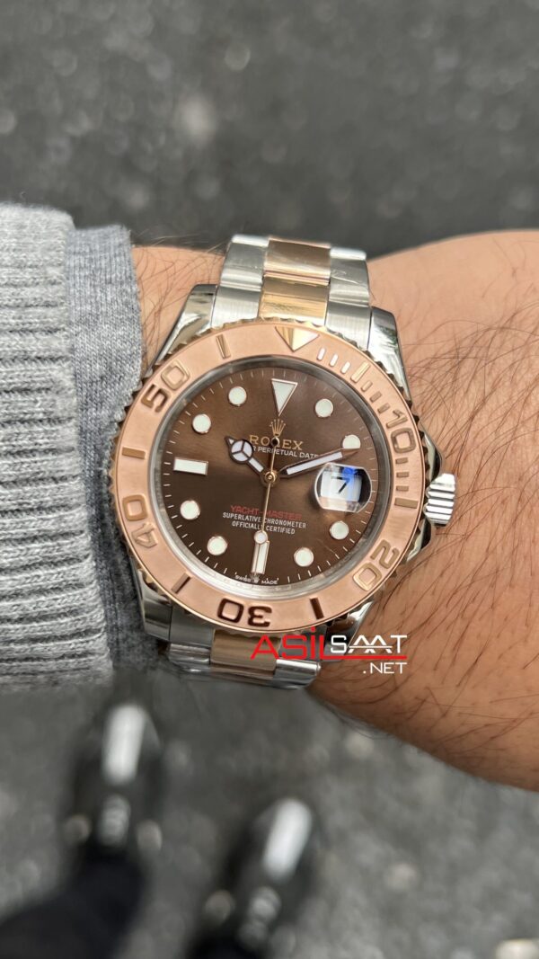 Rolex Yacht Master Chocolate 126621 Kahverengi Çikolata Kadran Everose 40 mm Rose Gold Replika Saat Rolex Yacht Master Chocolate 126621 Kahverengi Çikolata Kadran Everose 40 mm Rose Gold Replika Saat
