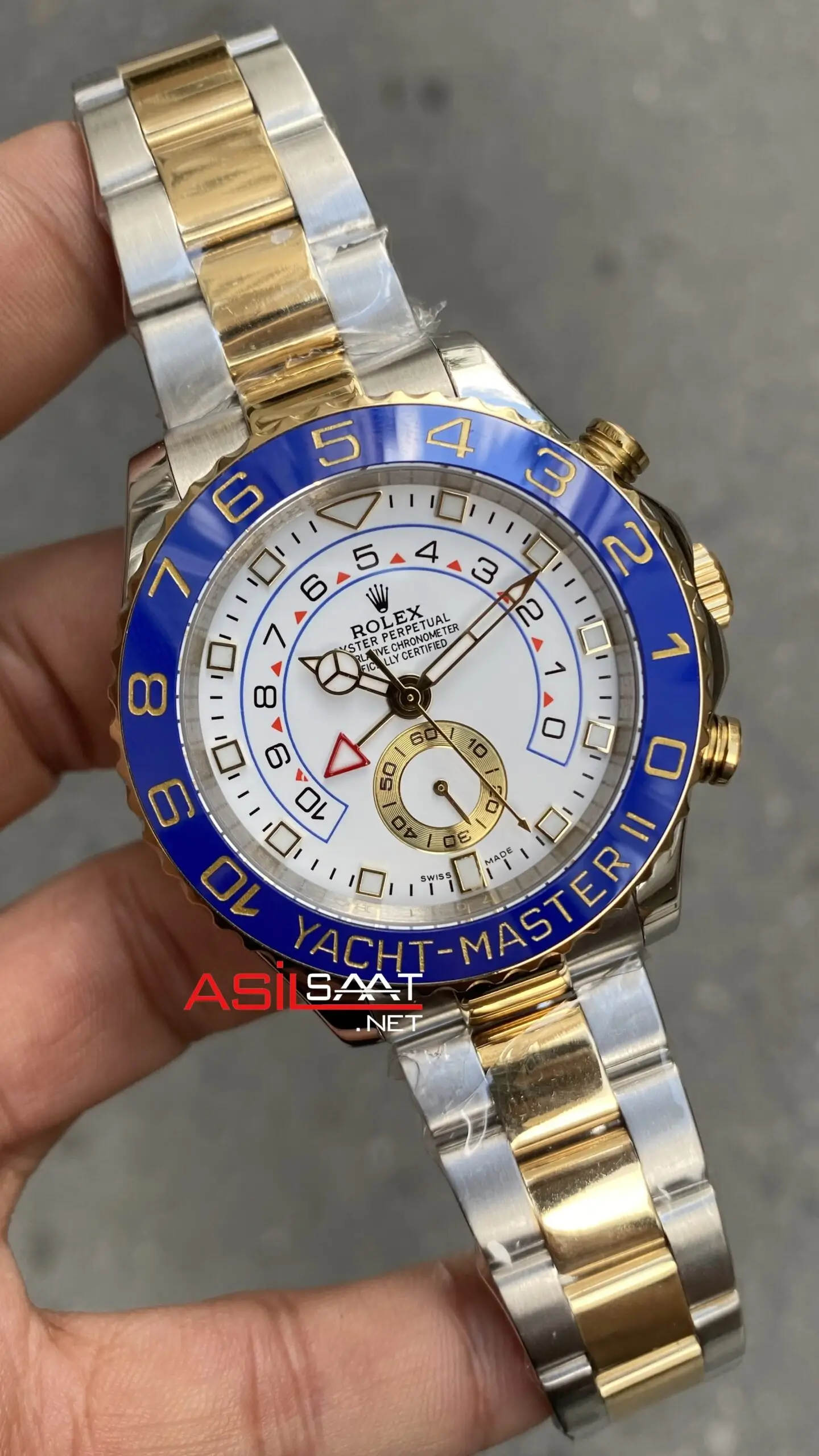 Rolex Yacht Master II 116688 Beyaz Replika Saat